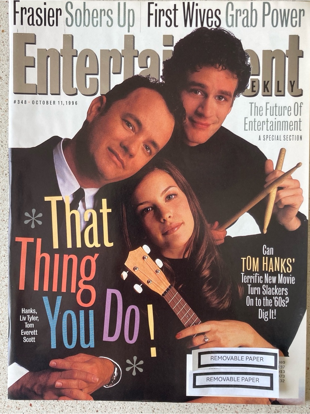 Entertainment Weekly Magazine Tom Everett Scott OCTOBER 11 1996 - Address Label